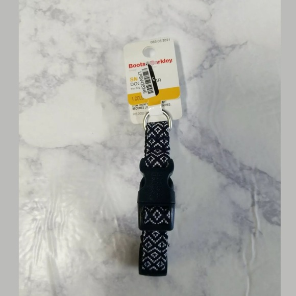 Boots & Barkley Small Dog Collar NWT Black Diamond